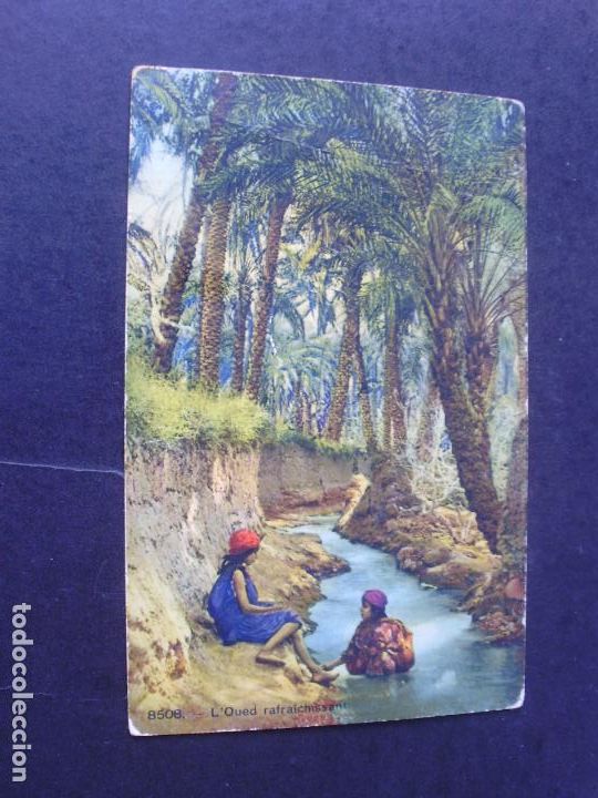 Postales: ARGELIA REFRESCANDOSE POSTAL ETNICA - Foto 1