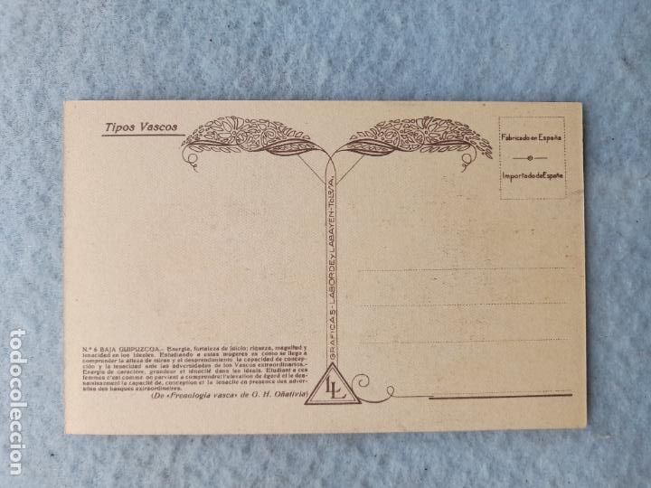 Postales: Tipos Vascos. Baja Guipuzcoa. - Foto 2
