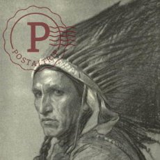 Postales: THE COVERED WAGON FILM PORTRAIT STUDY BY PHILIP DE LASZLO - CHIEF MEDICINE EAGLE ETAT