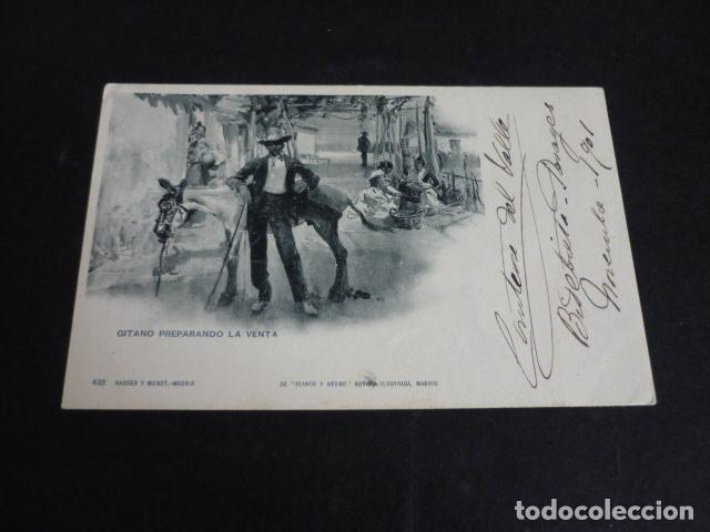 Postales: GITANO PREPARANDO LA VENTA POSTAL COLECCION BLANCO Y NEGRO HAUSER Y MENET - Foto 1