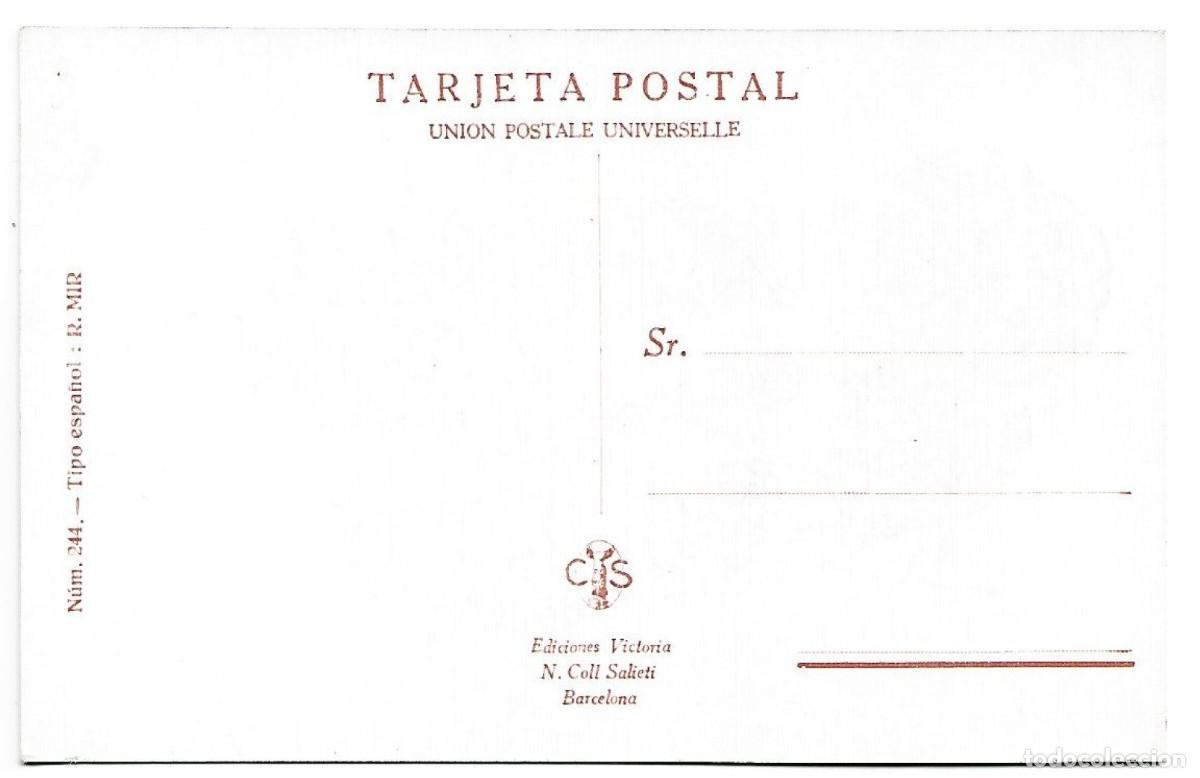 Postales: &rdquo; TIPO ESPA&Ntilde;OL &rdquo;.- R. MIR - Foto 2