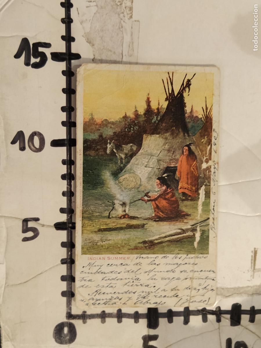 Postales: INDIOS - INDIAN SUMMER - POSTAL ANTIGUA -(112.862) - Foto 5