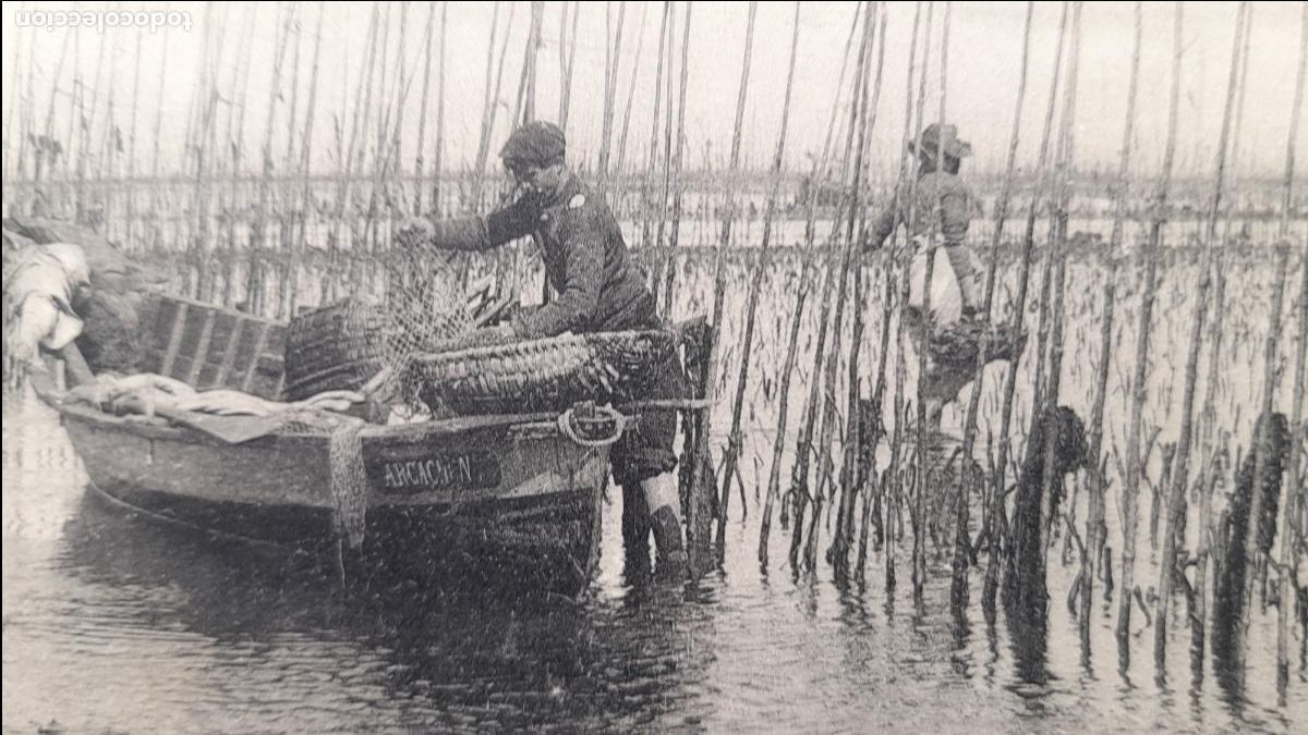 Postales: Arcachon. Pescadores de Ostras. - Foto 2