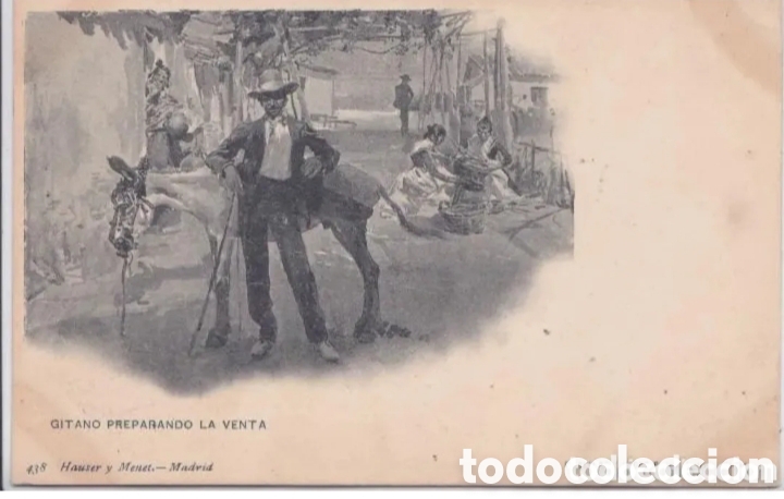 Postales: GITANO PREPARANDO LA VENTA - HAUSER Y MENET, MADRID - Foto 1