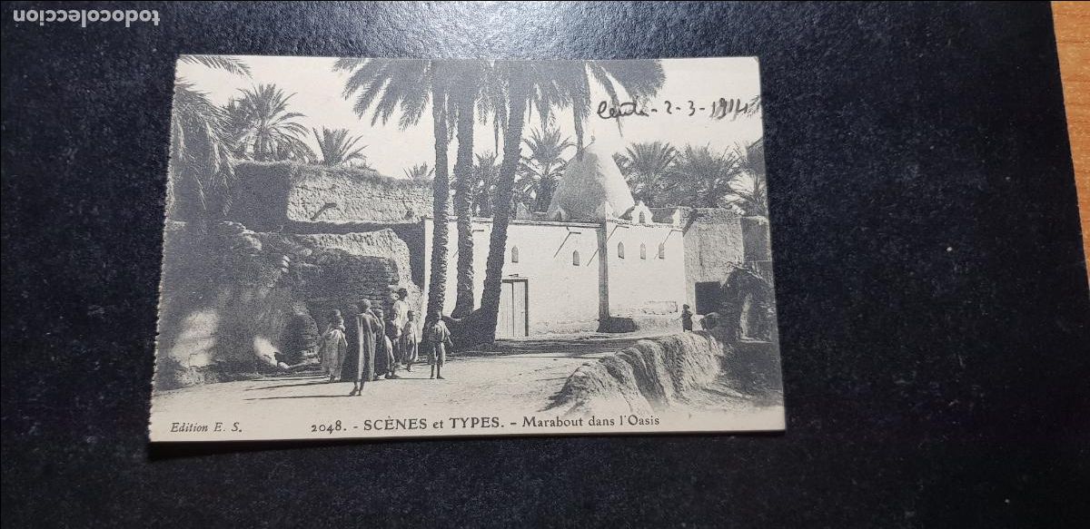 Postales: SCENES ET TYPES - MARABOUT CIRCULADA Y FECHADA 1914 - Foto 1
