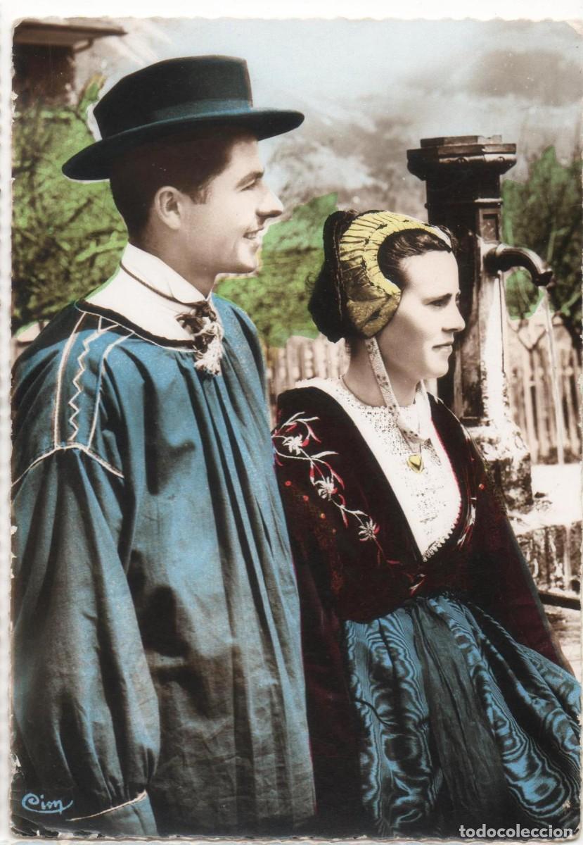 Postales: Francia- Folklore de Saboya-circulada- - Foto 1