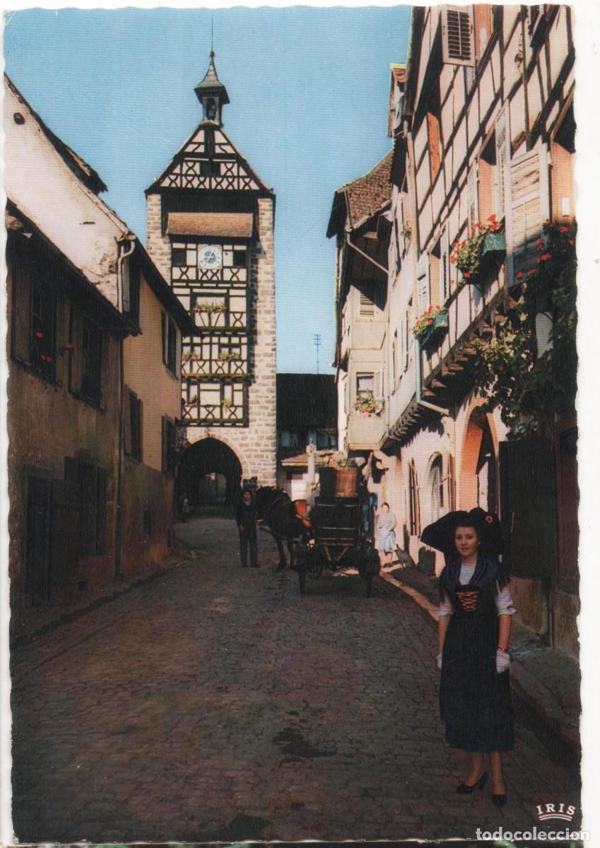 Postales: Francia- Trajes de Alsacia-circulada- - Foto 1