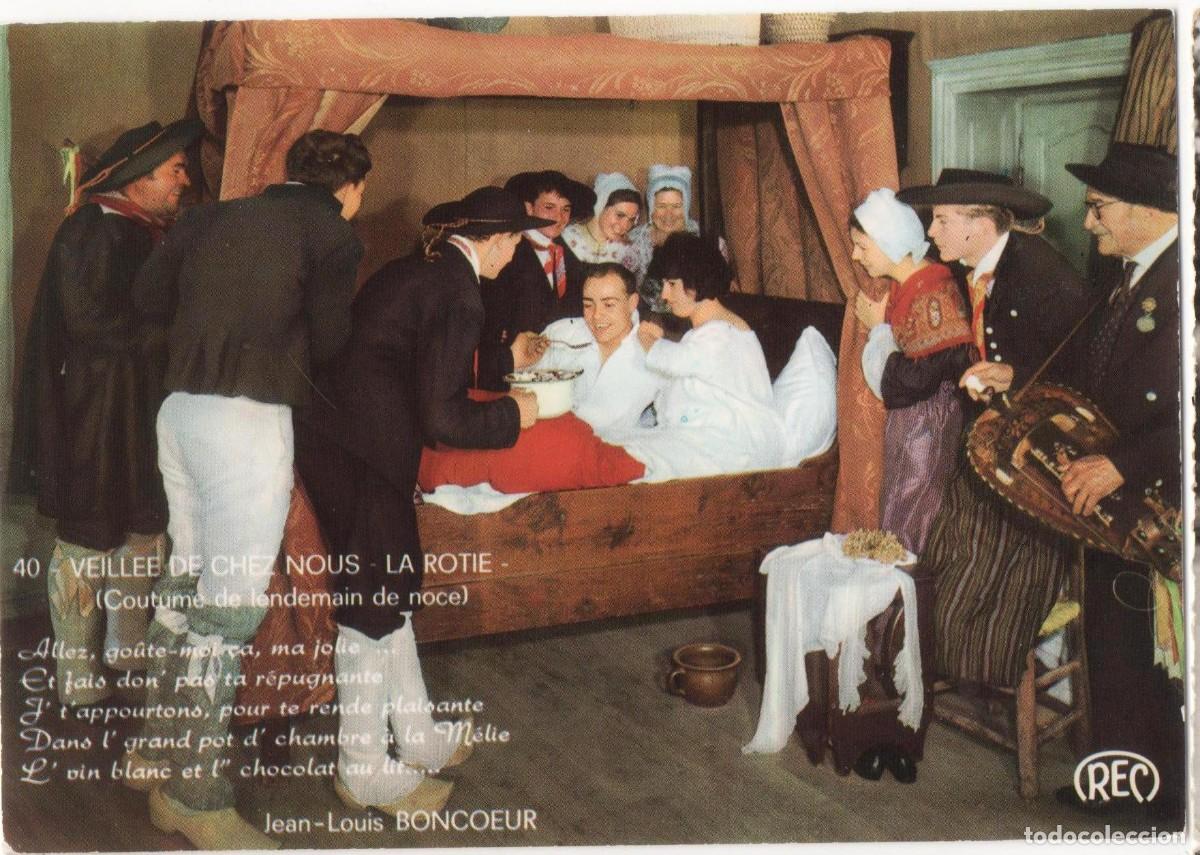 Postales: Francia-Representaci&oacute;n en el Castillo de Plaix -circulada- - Foto 1