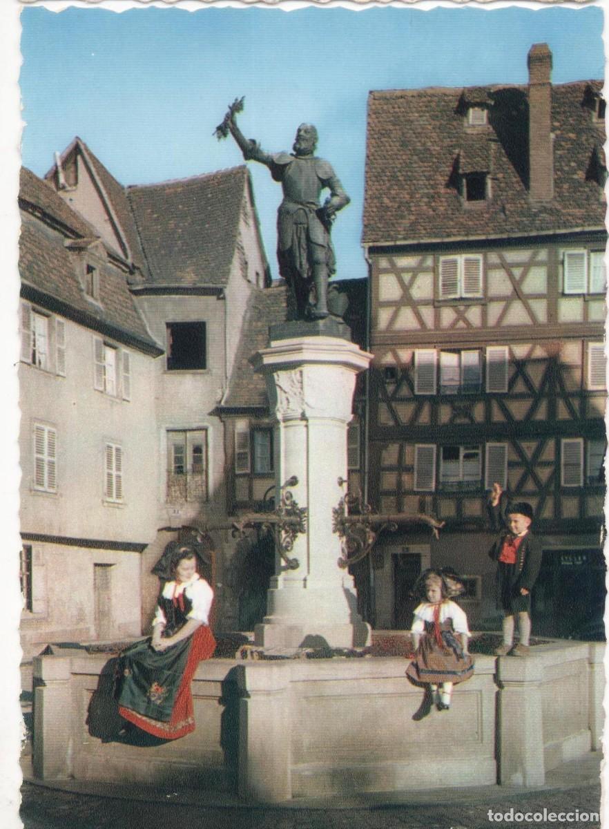 Postales: Francia-Trajes de Alsacia-Escrita-- - Foto 1