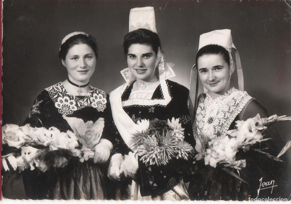 Postales: Francia-Trajes Regionales de Breta&ntilde;a-Escrita-- - Foto 1