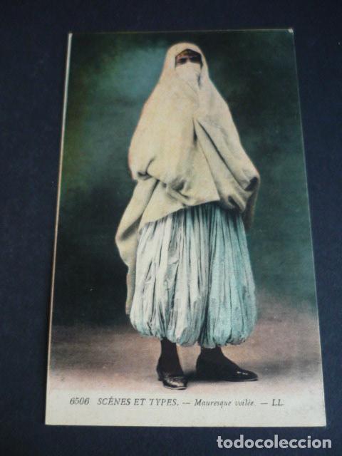 Postales: MORA CON VELO POSTAL ETNICA - Foto 1