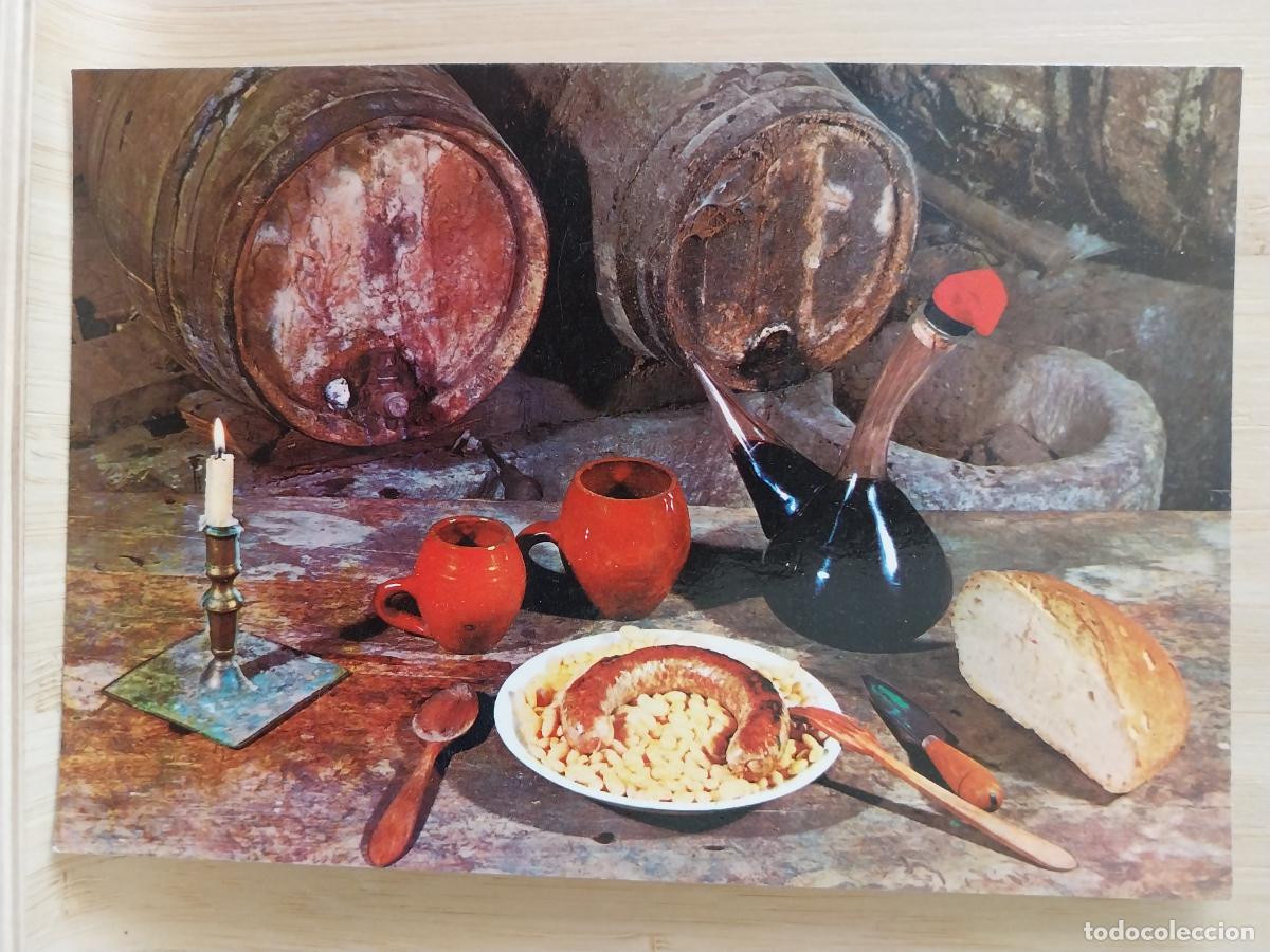 Postales: BUTIFARRA CON JUDIAS PLATO TIPICO CATALAN ED PERLA 5277 SC ORIGINAL BODEGON GASTRONOMIA