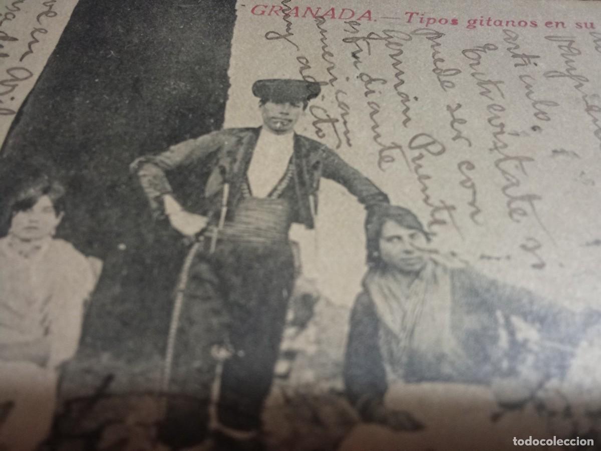 Postales: Granada.Tipos gitanos en su barrio. - Foto 2