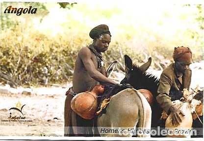 Postales: Angola ++ & Postal, Provincia del Huila, Hombres Himba, Ed. Infotur 2011 (3773)