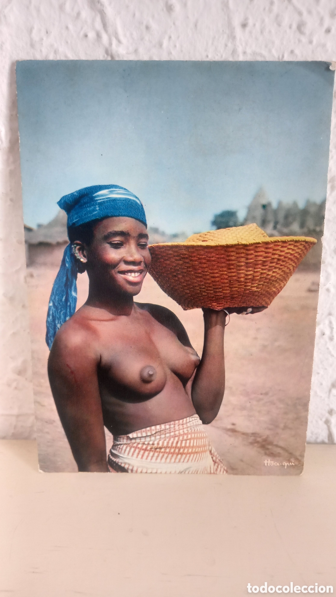 Postales: AFRICA. Postal &eacute;tnica. Joven africana. A&ntilde;os 1960s