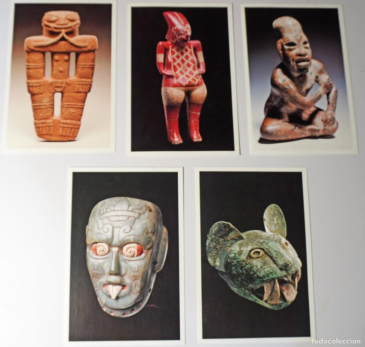 Postales: 5 POSTALES DE ARTE PRECOLOMBINO. MUSEO BARBIER- MUELLER