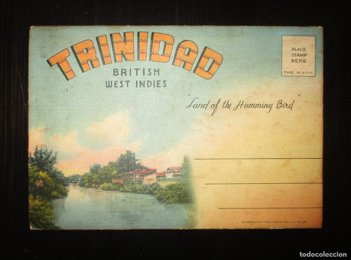 Cartes Postales: SOBRE SOUVENIR CON 18 VISTAS DE TRINIDAD Y TOBAGO. ORIGINAL A&Ntilde;OS 40 O 50. MUY RARO.