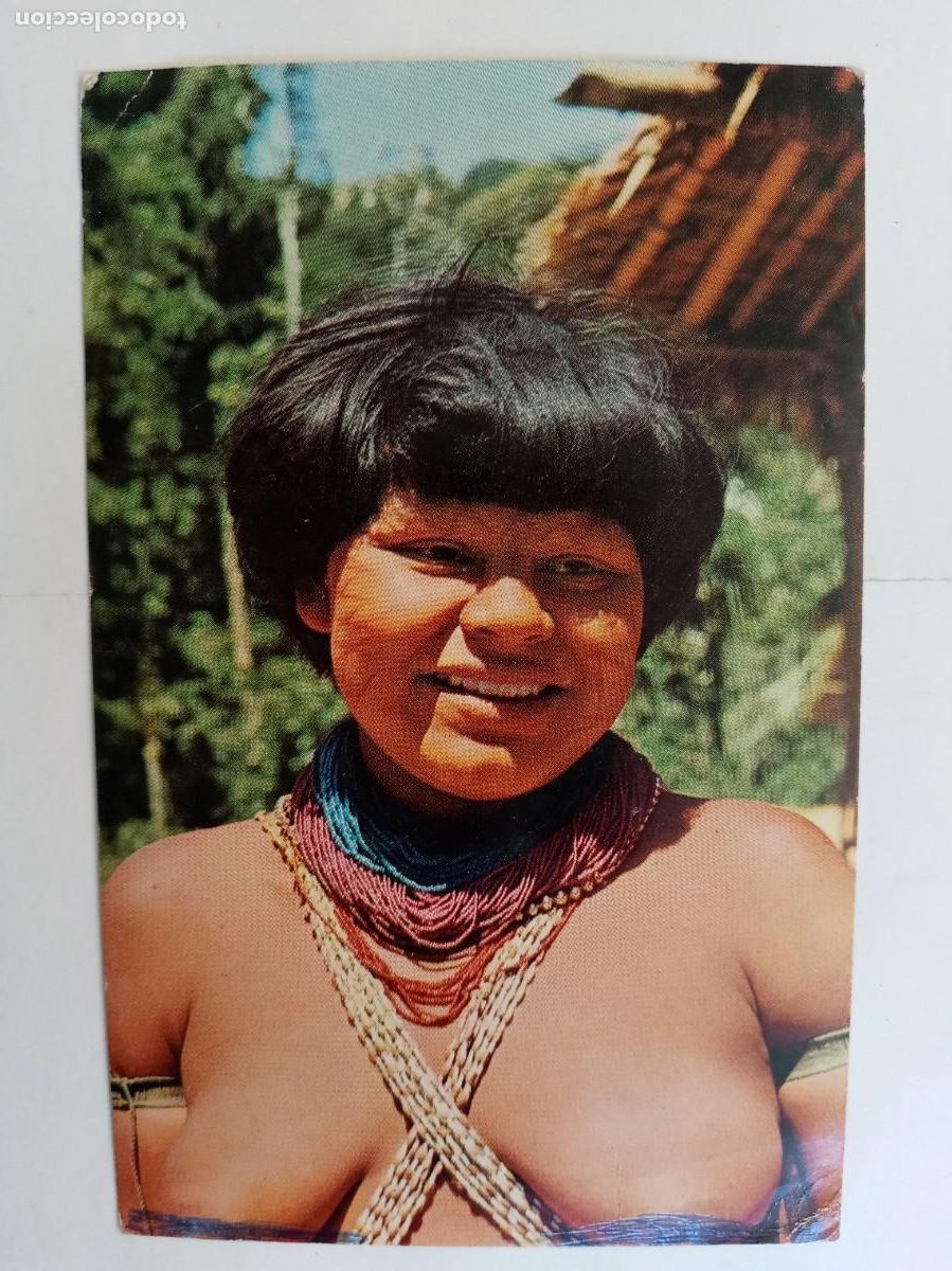 Postales: POSTAL DE VENEZUELA : MUJER DE LA TRIBU MAKIRITARE DEL AMAZONAS. A&Ntilde;OS 60