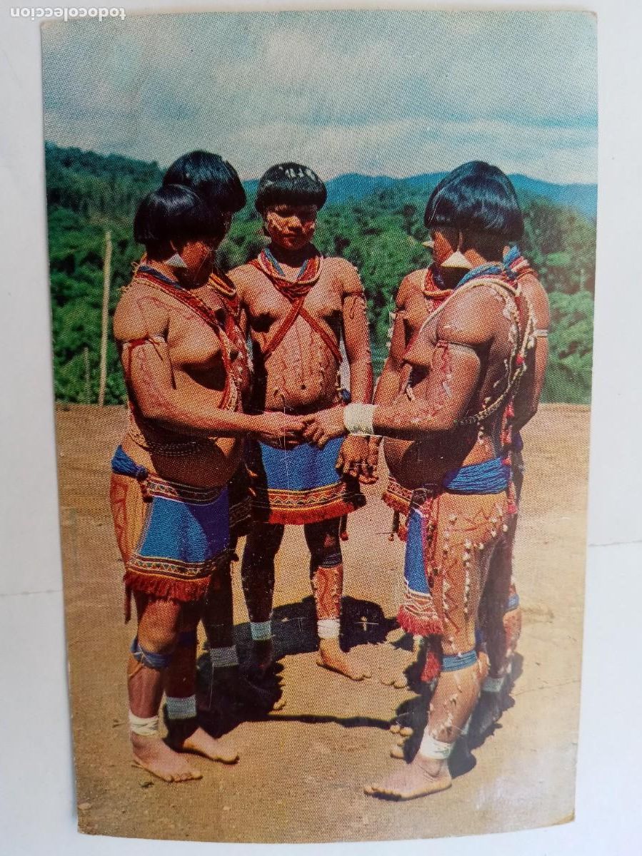 Postales: POSTAL DE VENEZUELA : INDIOS MAQUINITARI , BAILE RITUAL . A&Ntilde;OS 60