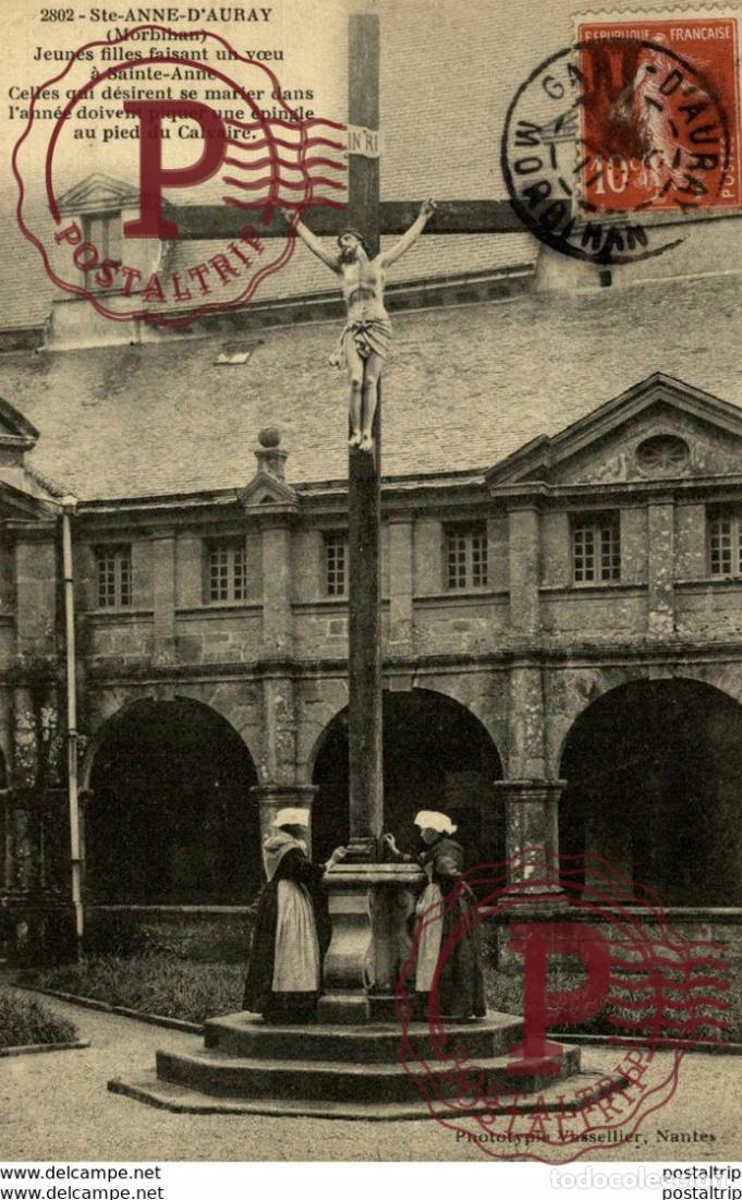 Postales: SAINTE ANNE DAUDRAY JEUNES FILLES FAISANT UN VOEU A SAINTE-ANNE types Typen Bretagne Gro&szlig;britannie