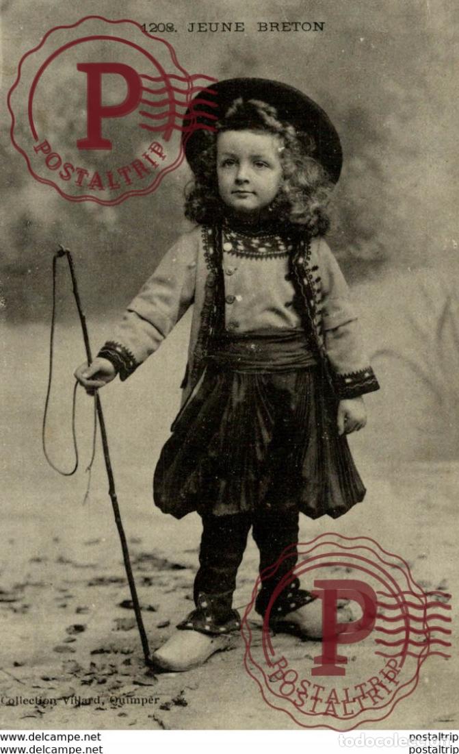 Postales: JEUNE BRETON types Typen Bretagne Gro&szlig;britannien Brittany