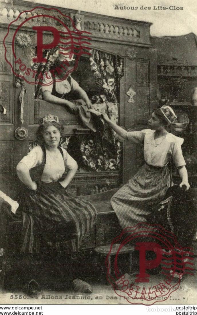 Cartes Postales: AUTOUR DES LITS-CLOS ALLONS JEANNIC, EN BAS! LE COQ CHANTE! types Typen Bretagne Gro&szlig;britannien Brit