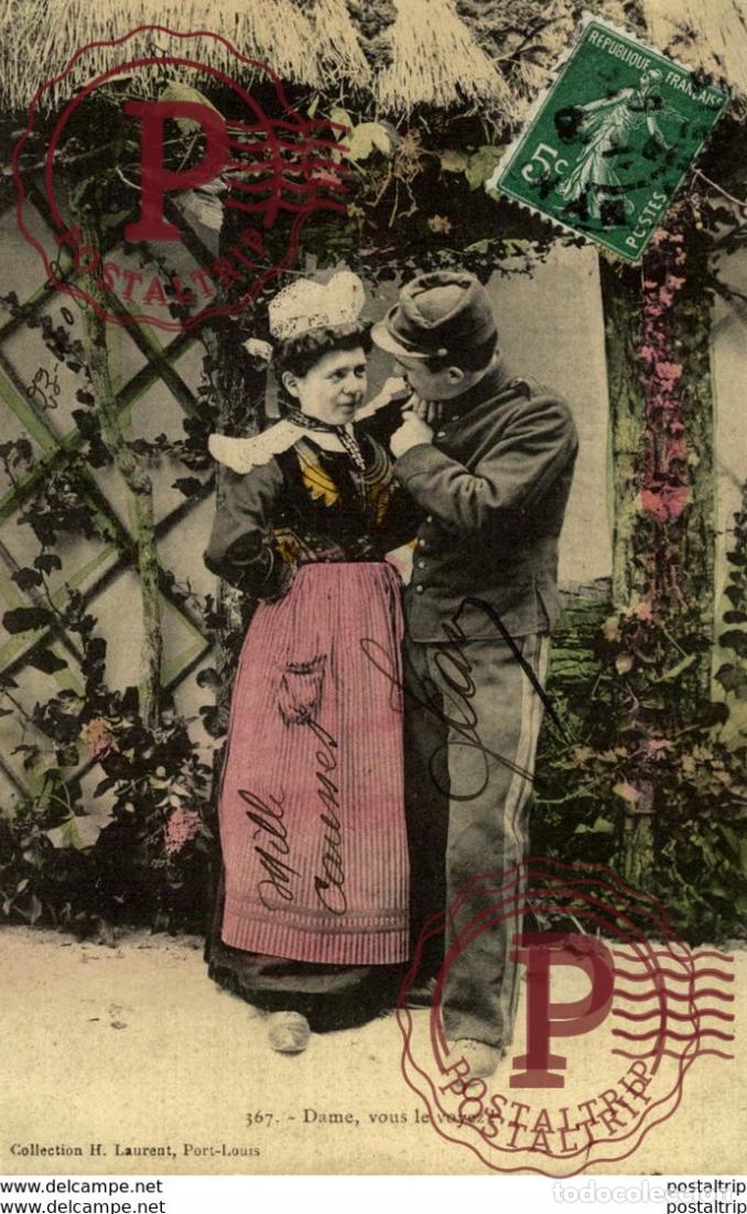 Cartes Postales: DAME, VOUS LE VOYEZ! types Typen Bretagne Gro&szlig;britannien Brittany