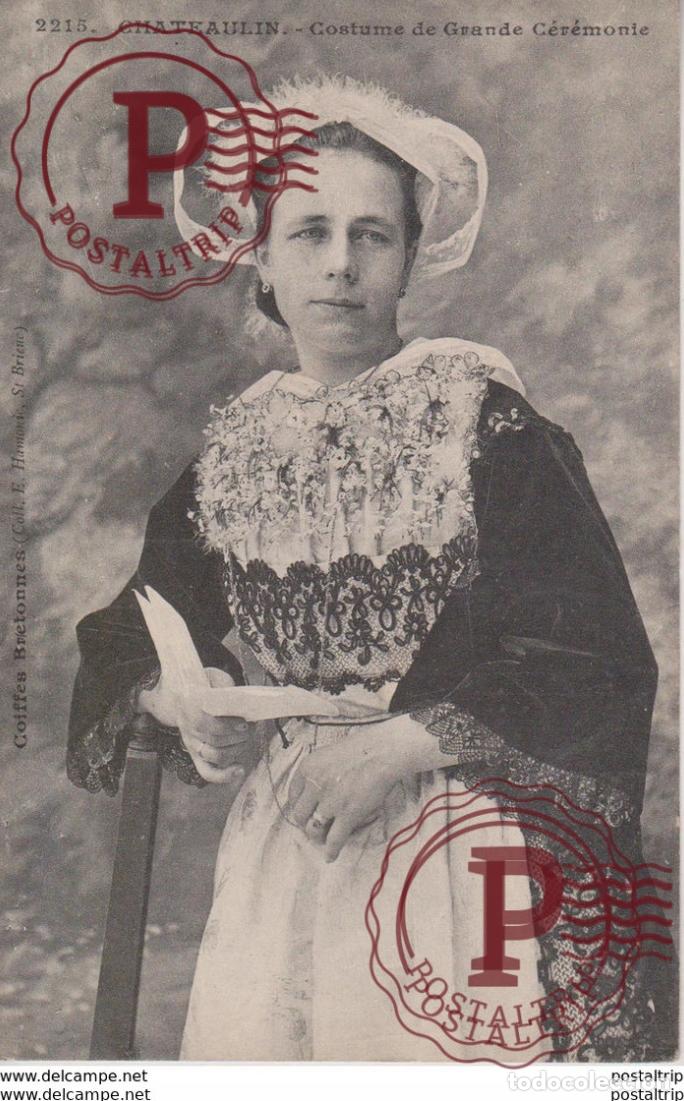 Postkarten: CHATEAULIN - COSTUME DE GRANDE C&Eacute;R&Eacute;MONIE types Typen Bretagne Gro&szlig;britannien Brittany