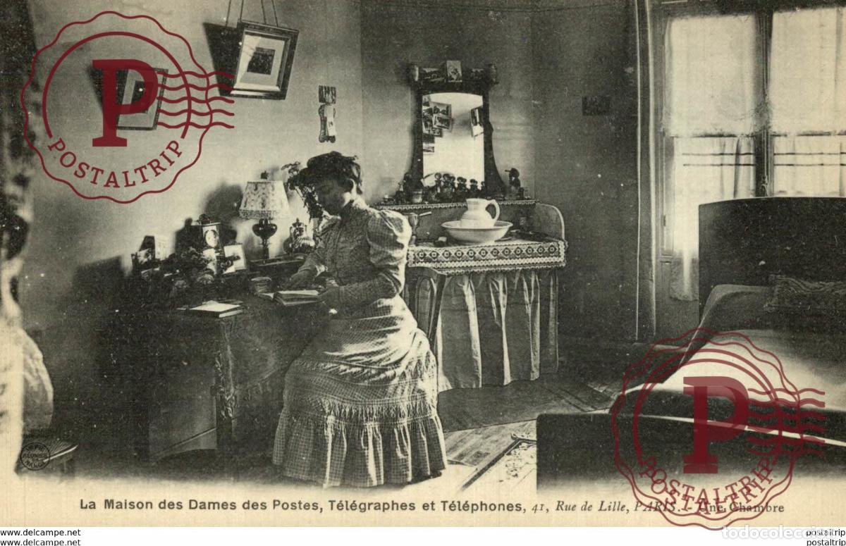 Cartoline: 75. Paris Maison des Dames des postes t&eacute;l&eacute;graphes et t&eacute;l&eacute;phones rue de Lille