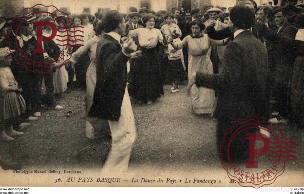 Cartoline: FRANCIA FRANCE. AU PAYS BASQUE. LA DANSE DU PAYS LE FANDANGO