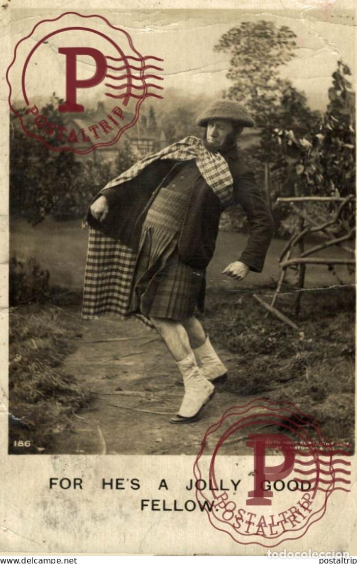 Postales: FOR HES A JOLLY GOOD FELLOW.