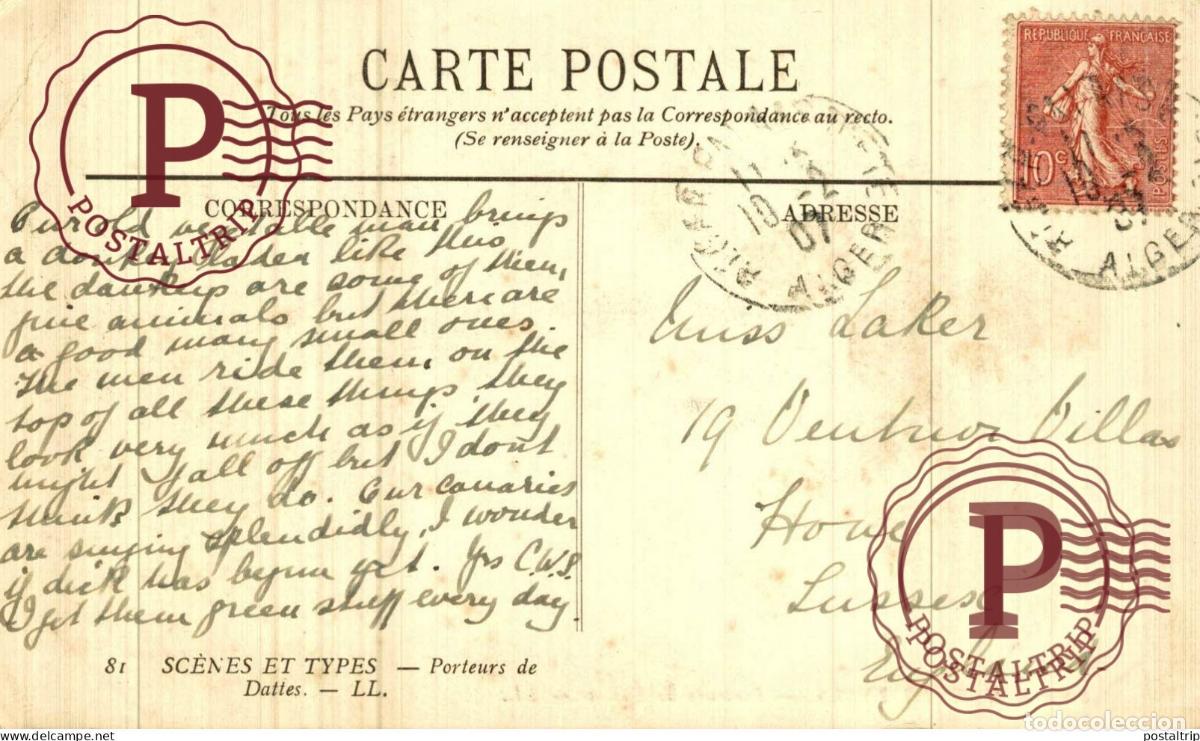 Postales: SCENE ET TYPES. PORTEURS - Foto 2