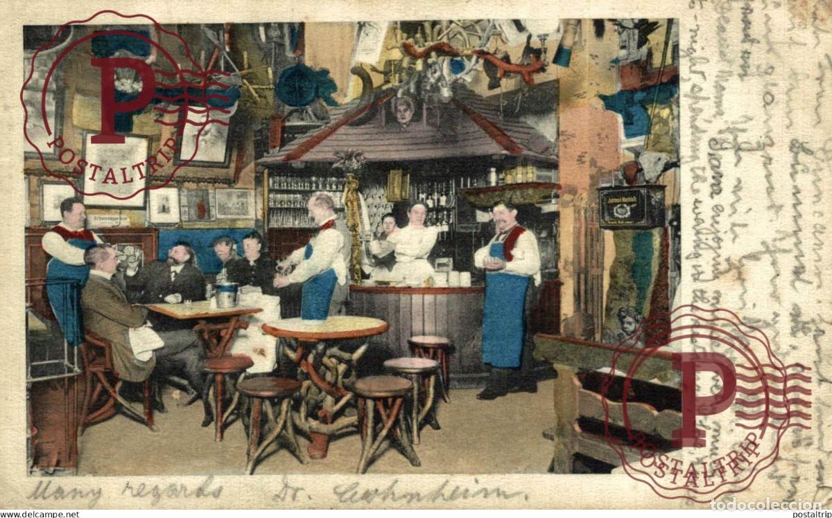 Postales: ERSTE BERLINER. ORIGINAL BAUERN SCHANKE. BORRACHOS.