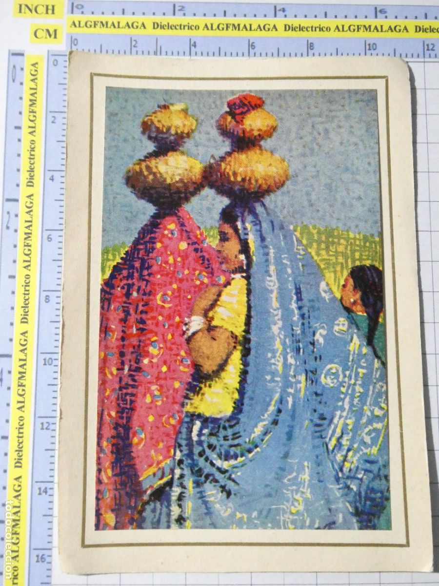 Postales: TARJETA POSTAL &Eacute;TNICA. FOLKLORE TIPISMO. MUJERES DE RAJAST&Aacute;N INDIA ?. 2710