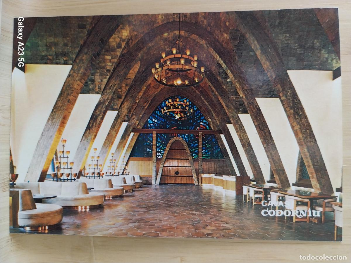 Postales: CODORNIU SALA RECEPCION PUIG CADAFALCH POSTAL SC ORIGINAL A&Ntilde;O 1976 **