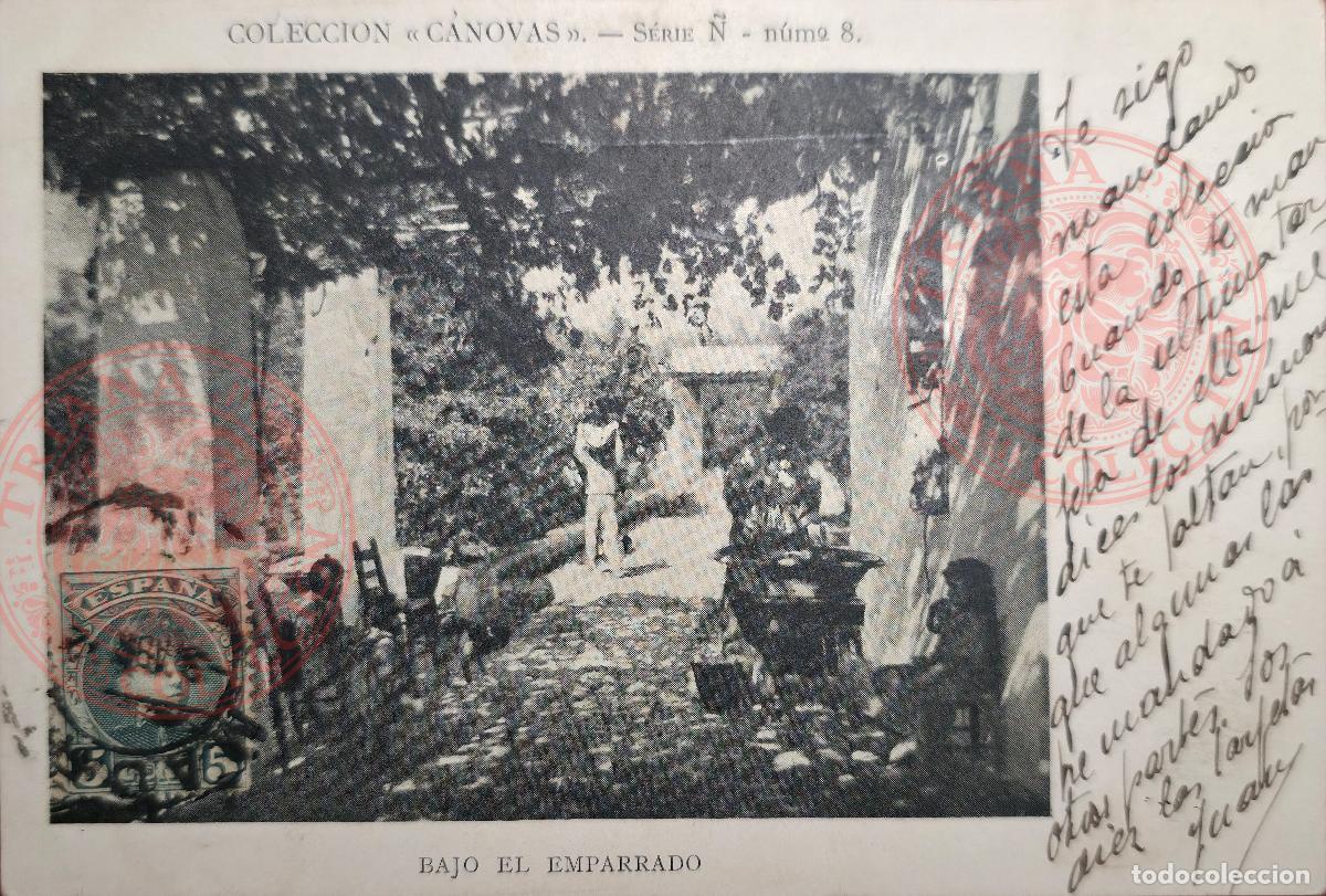 Postales: POSTAL COLECCION CANOVAS SERIE &Ntilde;. N&ordm; 8 BAJO EL EMPARRADO