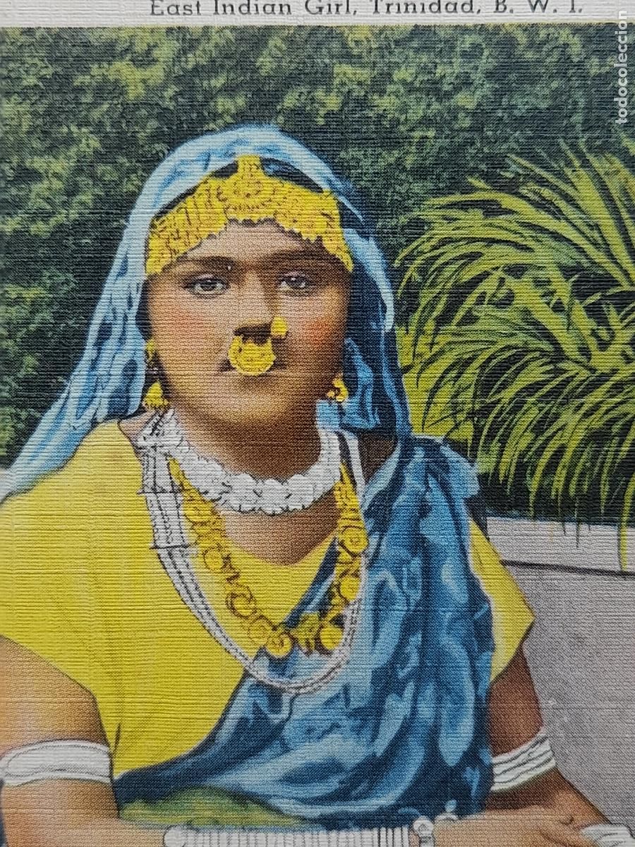 Postales: Chica India del Este. Trinidad. - Foto 2