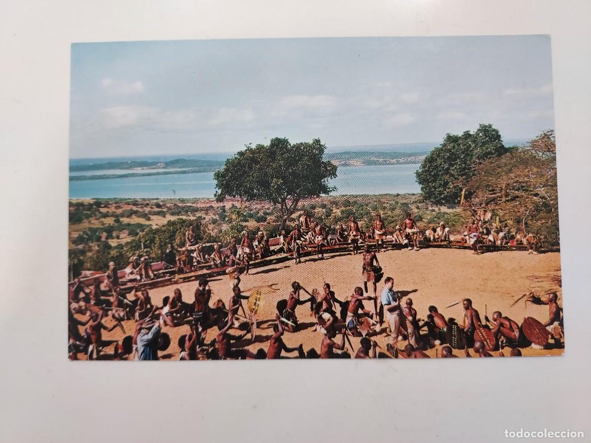 Postales: POSTAL MOZAMBIQUE MARIMBEIROS. LAGUNAS DE ZABALA TOCADORES MARIMBA BAILARINES. S/C