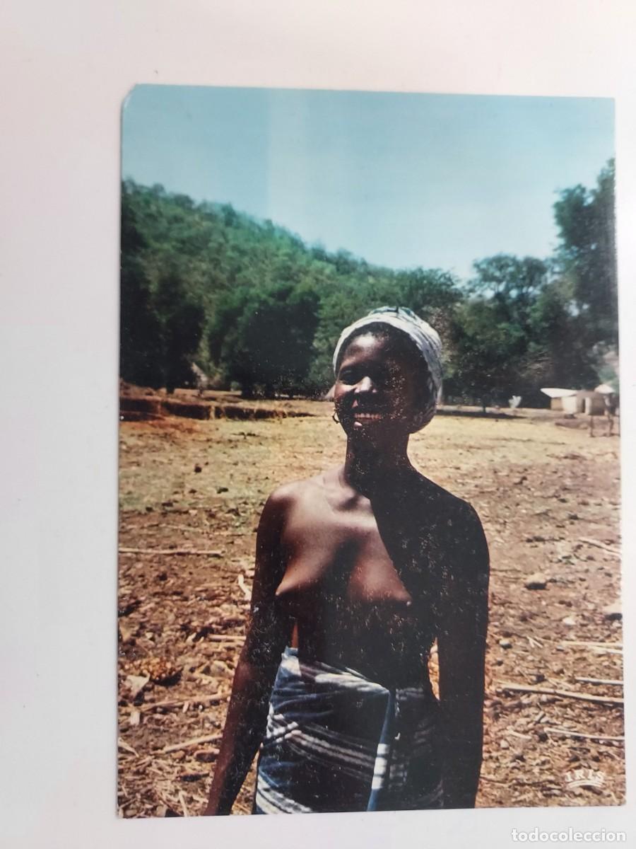 Postales: POSTAL SENEGAL PUEBLO BASSARI MUJER. ESCRITA