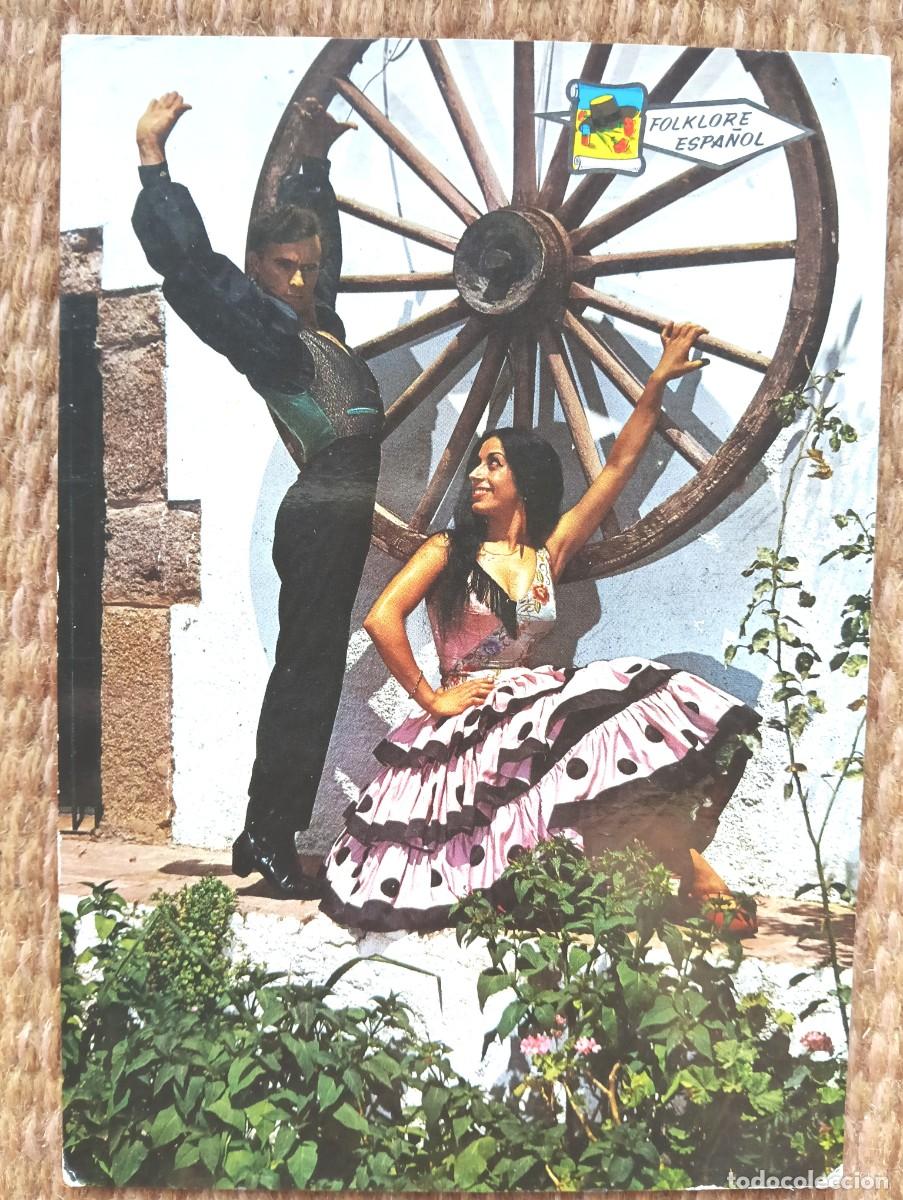 Postales: BAILAORES - FLAMENCO - BAILE ESPA&Ntilde;OL - folklore espa&ntilde;ol - ED. PERGAMINO