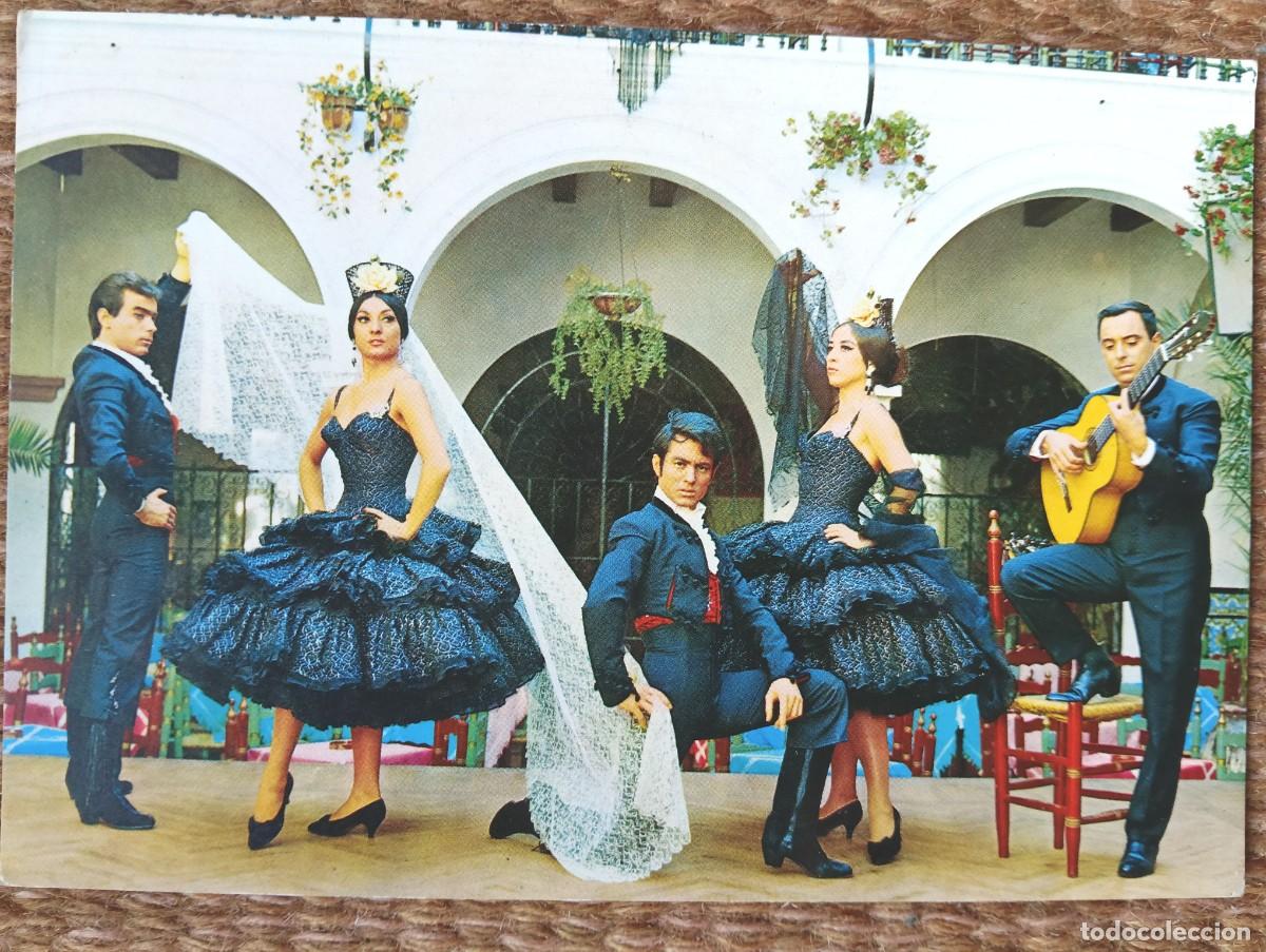 Postales: BAILAORES - FLAMENCO - BAILE ESPA&Ntilde;OL LOS FLAMENCOS EN EL RELICARIO