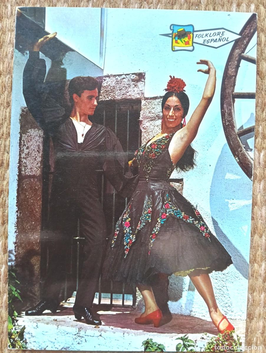 Postales: BAILAORES - FLAMENCO - BAILE ESPA&Ntilde;OL - folklore espa&ntilde;ol - ED. PERGAMINO