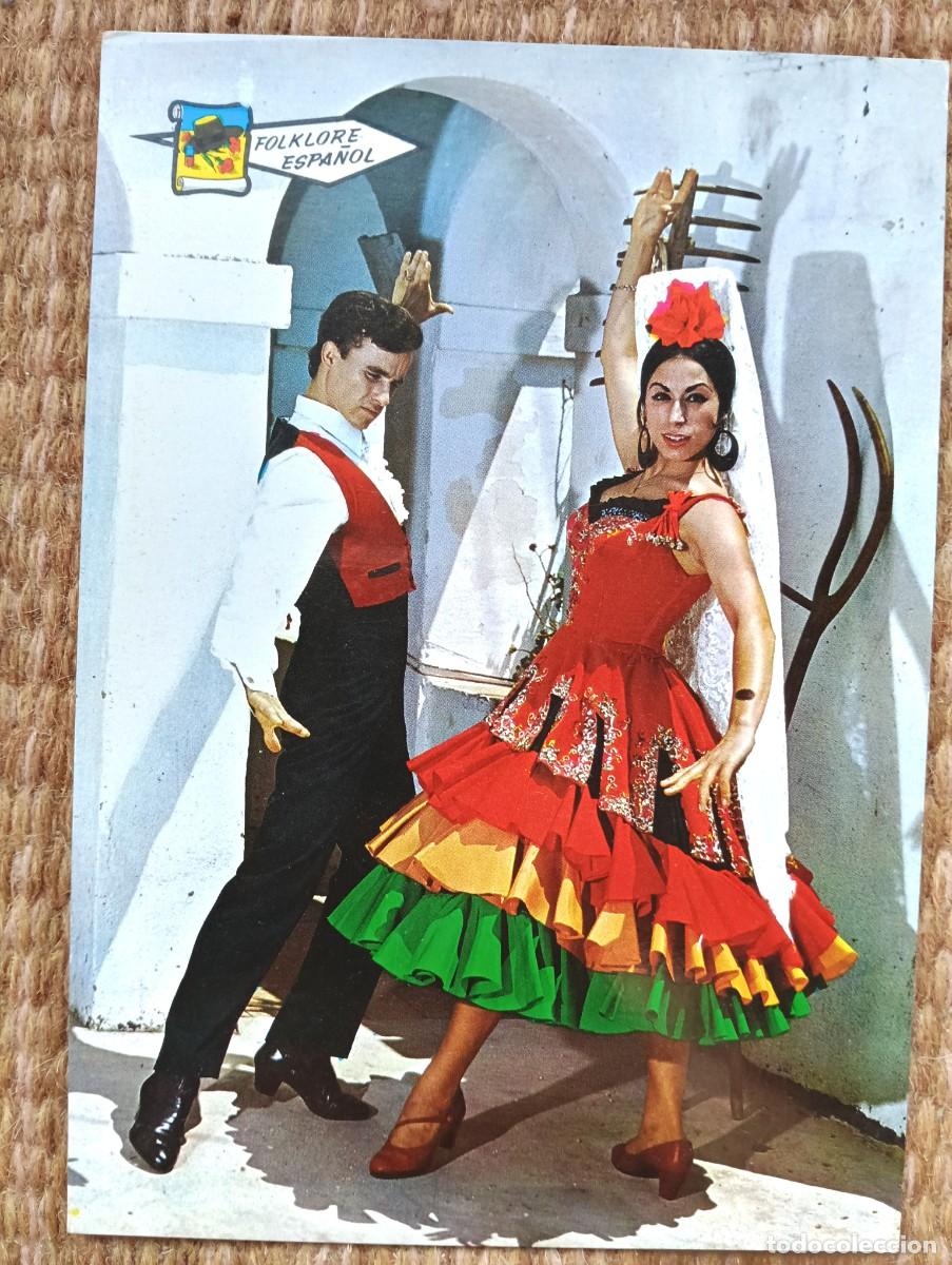 Postales: BAILAORES - FLAMENCO - BAILE ESPA&Ntilde;OL - folklore espa&ntilde;ol - ED. PERGAMINO