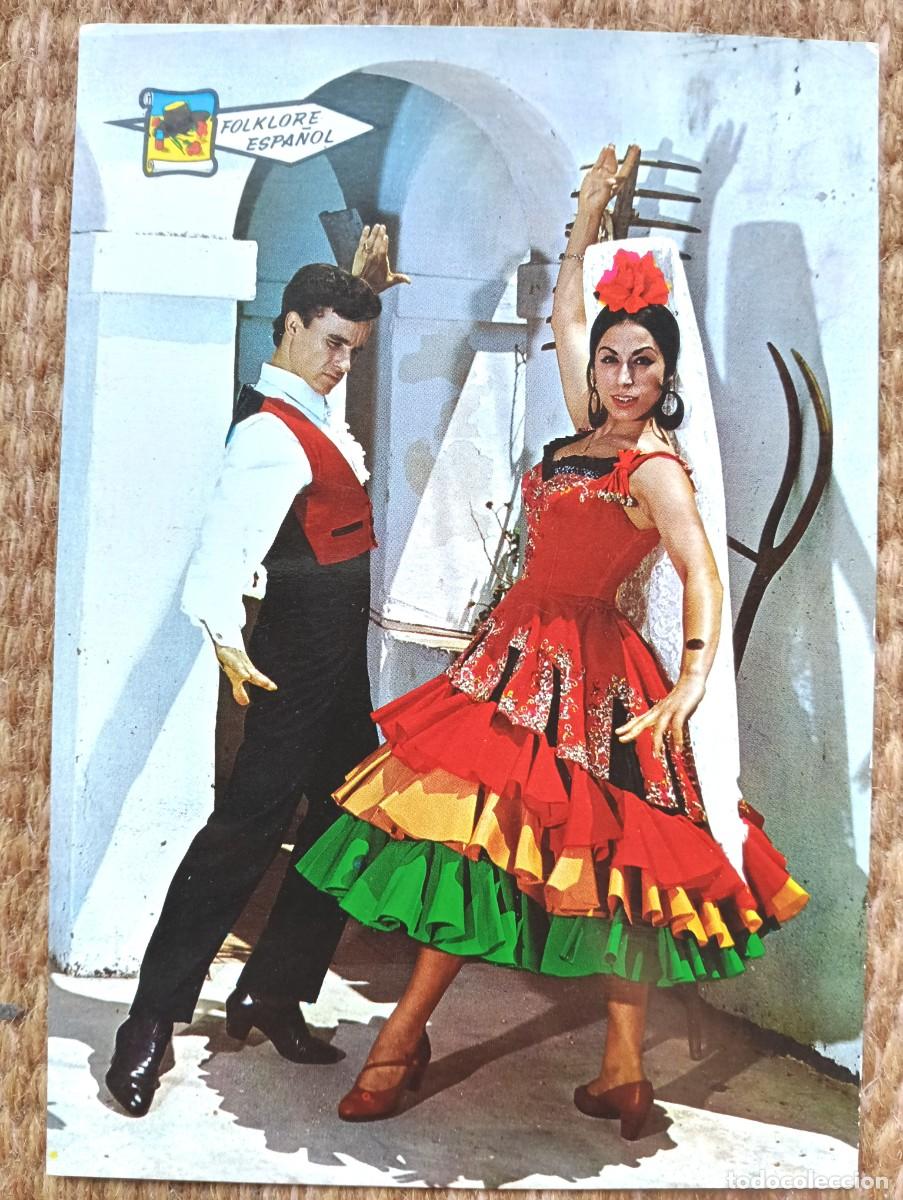 Postales: BAILAORES - FLAMENCO - BAILE ESPA&Ntilde;OL - folklore espa&ntilde;ol - ED. PERGAMINO
