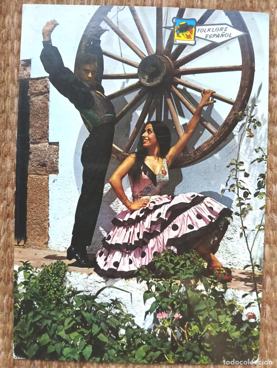 Postales: BAILAORES - FLAMENCO - BAILE ESPA&Ntilde;OL - folklore espa&ntilde;ol - ED. PERGAMINO