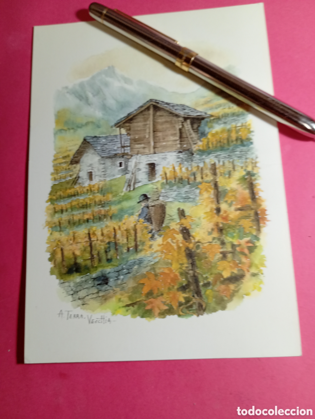 Postais: VINTAGE LOTE DOS POSTALES SIN CIRCULAR COLOR CASITAS ID&Iacute;LICAS