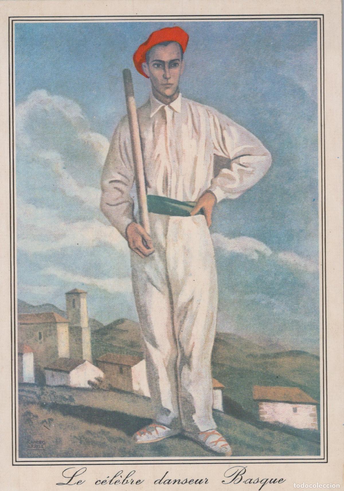 Postales: France Pays Basque Danseur Basque Danse des B&acirc;tons Unposted *YAG055