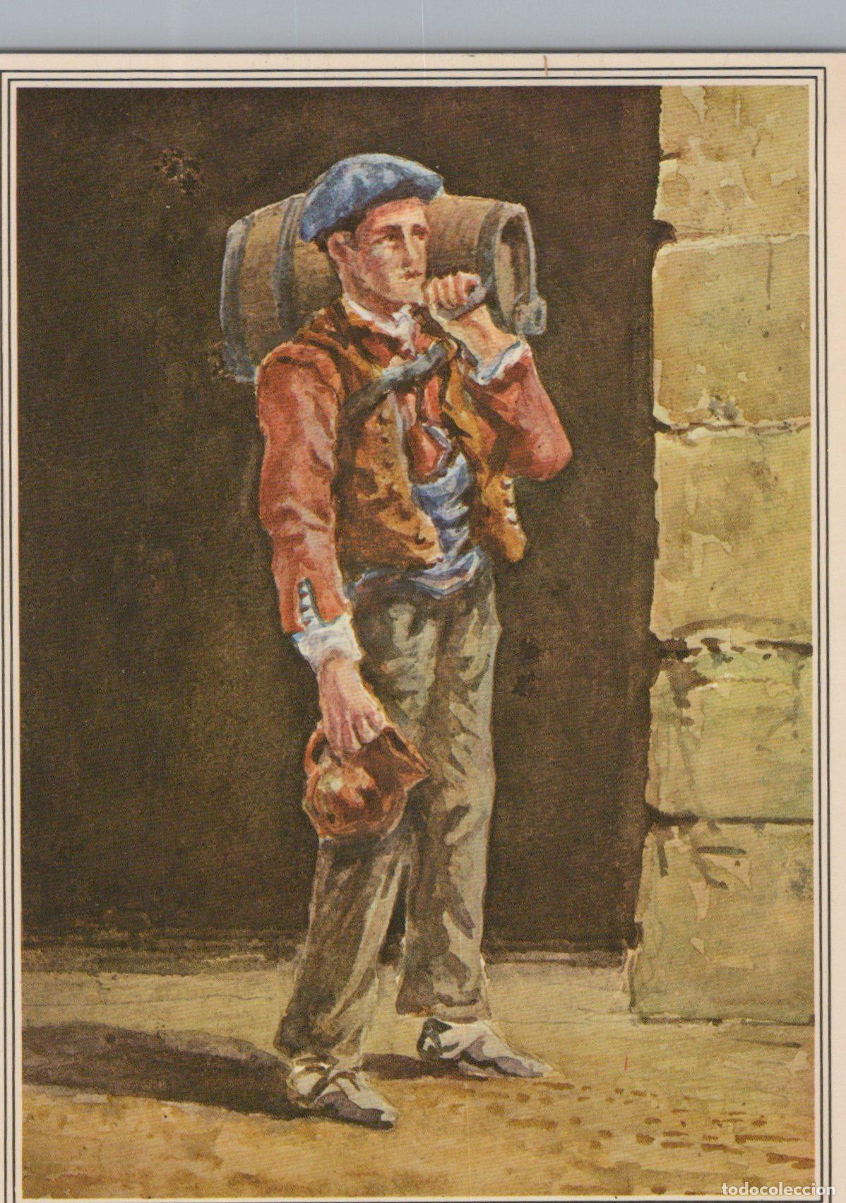 Postales: France Pays Basque Marchand D Eau Basque en Costume *YAG177