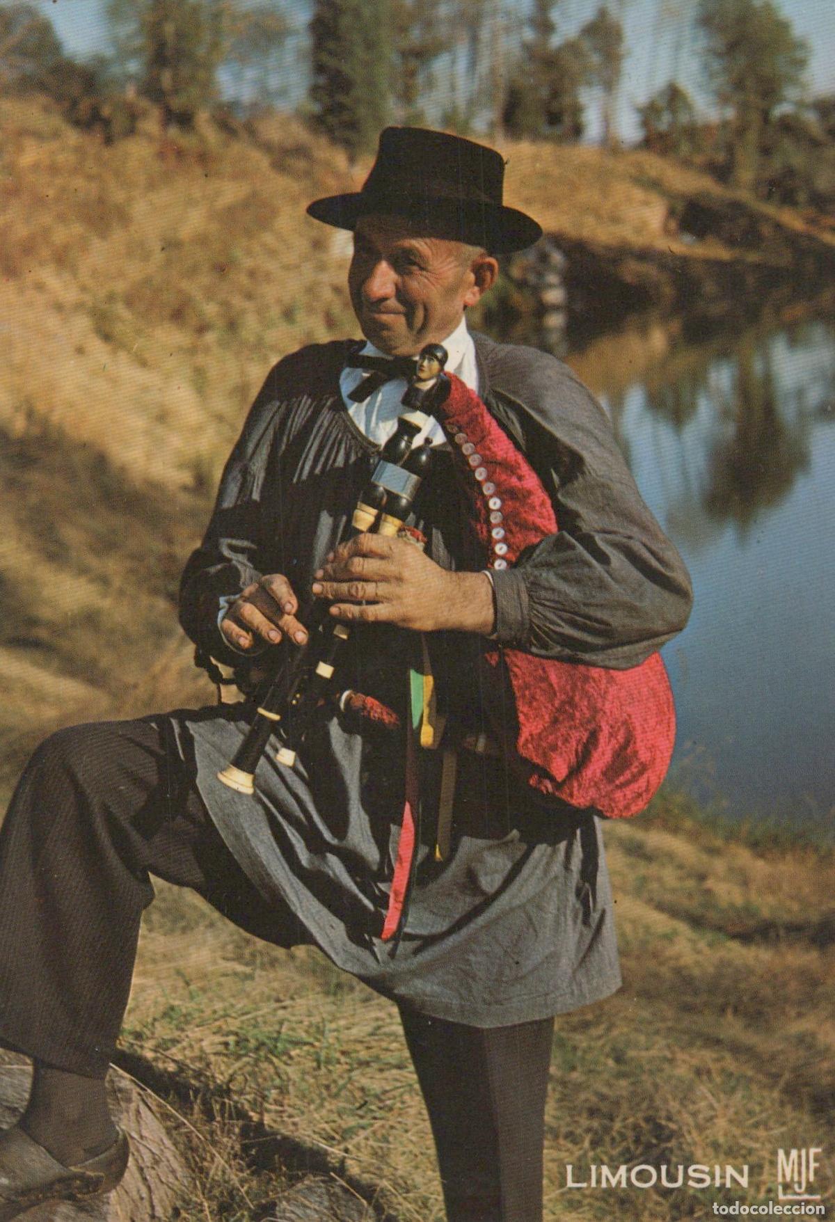 Postales: France La Croisille sur Briance Musicien Chabretaire Rural *YAG340