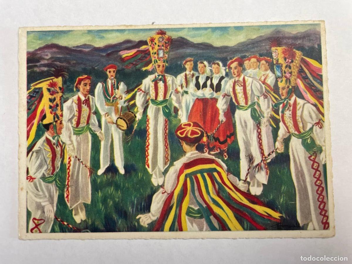 Postales: France Pays Basque Danse Traditionnelle Volants Avec Tiares Unposted *YAG566